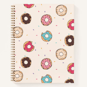 Sugar Sweet Doughnut Pattern Notebook