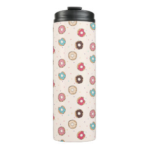 Sugar Sweet Doughnut Pattern Thermal Tumbler