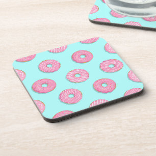 Sugar Sweet Pink Glazed Donuts Coaster