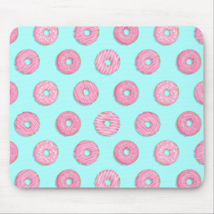 Sugar Sweet Pink Glazed Doughnuts Mouse Mat
