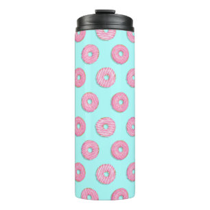 Sugar Sweet Pink Glazed Doughnuts Thermal Tumbler