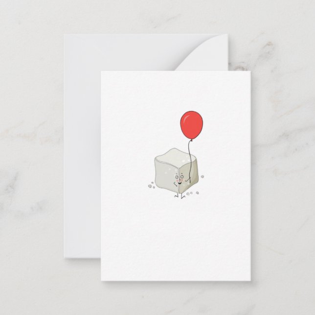 Sugar theme, sugar cube card (Front)
