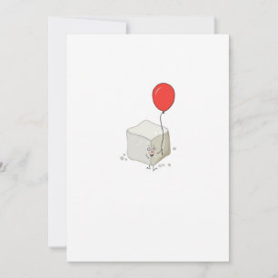 Sugar theme, sugar cube invitation