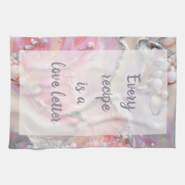 Sugar - White  Tea Towel (Horizontal)