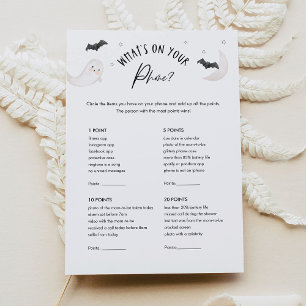 SUGARBOO Baby Shower What's On Your Phone Game Invitation