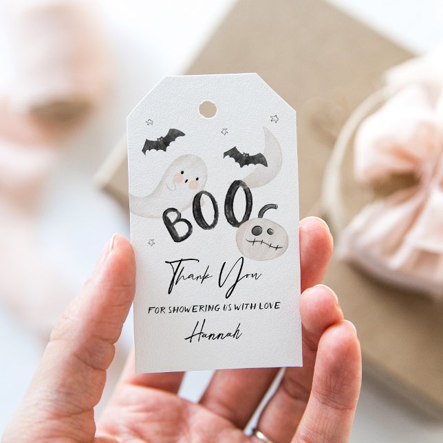 SUGARBOO Halloween Baby Shower Favour Tag (Creator Uploaded)