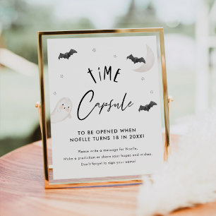 SUGARBOO Halloween Time Capsule Baby Shower Sign