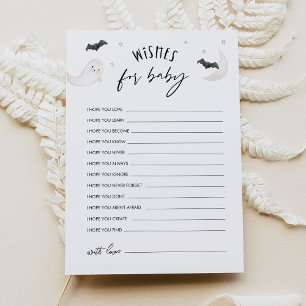 SUGARBOO Halloween Wishes For Baby Advice Card