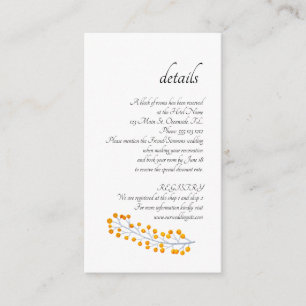 Sugarbush Tropical Protea Details Enclosure Card