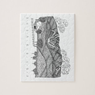 Sugarbush Vermont Illustration Puzzle