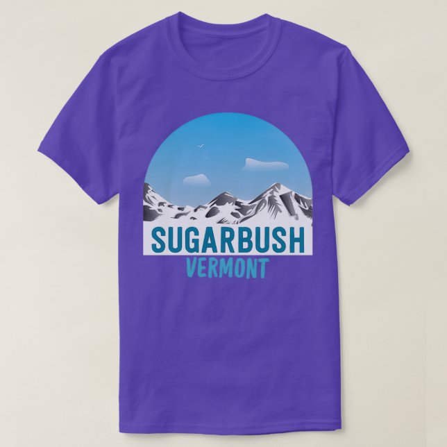 Sugarbush Vermont Mountains Adventure T-Shirt (Design Front)