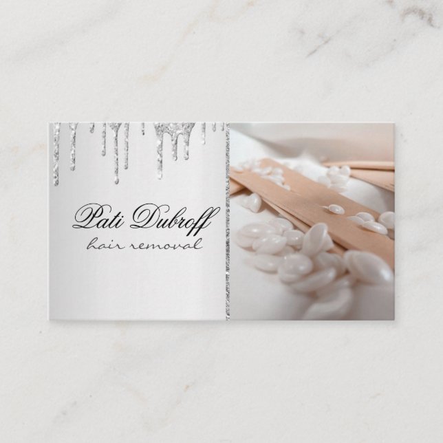 Sugaring Hair Removal Sugaring Beauty Salon Spa Business Card (Front)