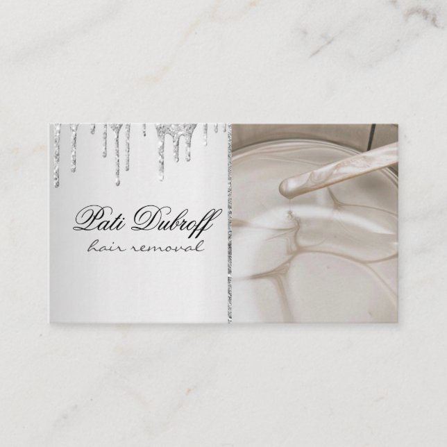 Sugaring Hair Removal Sugaring Beauty Salon Spa Business Card (Front)