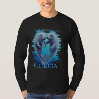 Sugarloaf Key Florida Vacation Cute Manatees Sea C T-Shirt