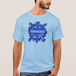 Sugarloaf Maine guys snowflake tee