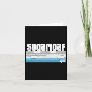 Sugarloaf Maine Me Retro Vacation Skiing Snowboard Card