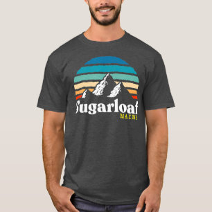 Sugarloaf Maine   Ski Resort 1980s Retro T-Shirt