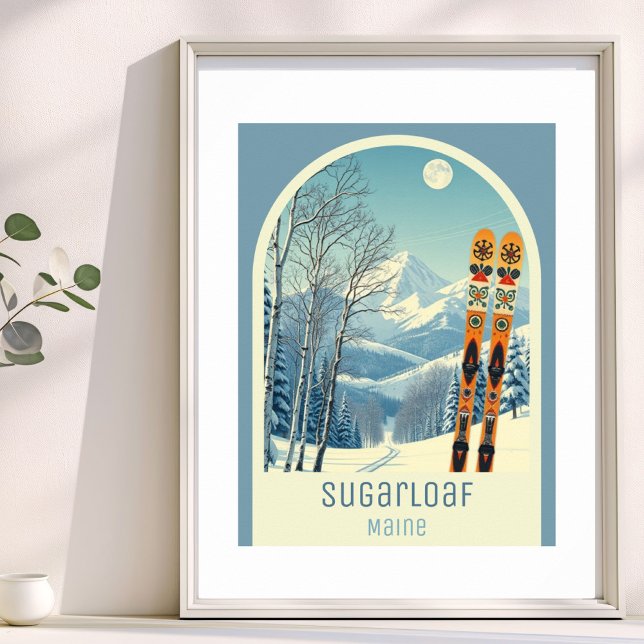 Sugarloaf Maine ski resort  Poster (Creator Uploaded)
