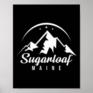 Sugarloaf Maine Ski Resort Skiing Snowboarding Poster