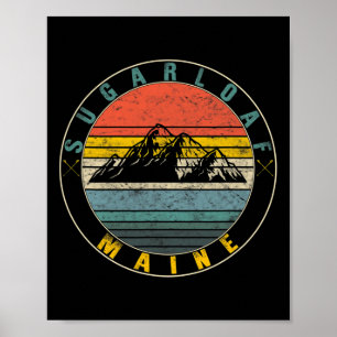 Sugarloaf Maine Skiing Mountain Snowboarding Ski W Poster