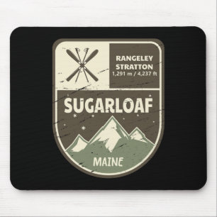Sugarloaf Maine Skiing Vintage  Mouse Mat