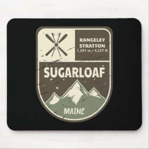 Sugarloaf Maine Skiing Vintage  Mouse Mat