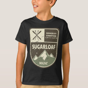 Sugarloaf Maine Skiing Vintage T-Shirt