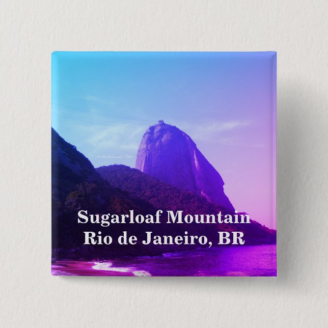 Sugarloaf Mountain 15 Cm Square Badge (Front)