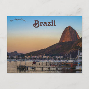 Sugarloaf Mountain in Brazil Postcard