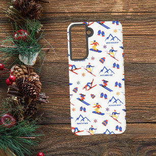 Sugarloaf Mountain Maine Ski Snowboard Pattern Samsung Galaxy Case
