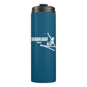 Sugarloaf Mountain Maine Skier Thermal Tumbler