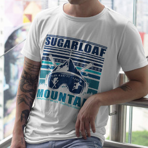 Sugarloaf Mountain Maine Vintage Skiing Souvenirs T-Shirt