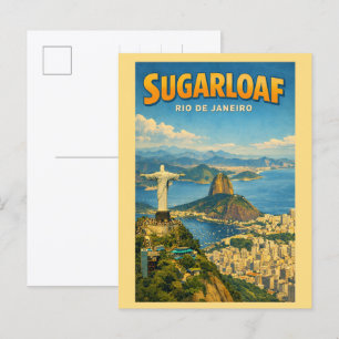 Sugarloaf Mountain Rio de Janeiro Brazil gifts Postcard