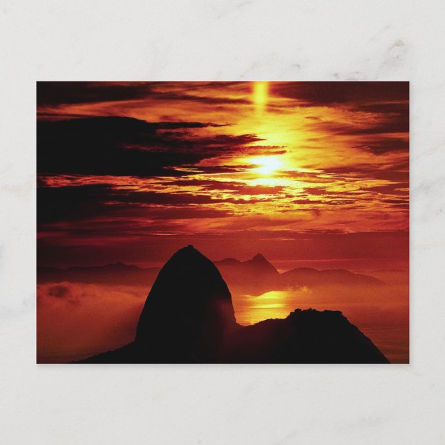 Sugarloaf Mountain, Rio de Janeiro, Brazil Postcard (Front)