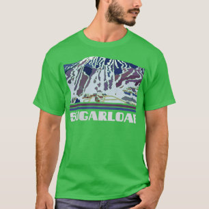 Sugarloaf Ski Resort Alpine Skiing Mountains Winte T-Shirt