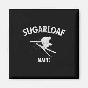Sugarloaf Skiing Ski Maine Gift Tee Magnet