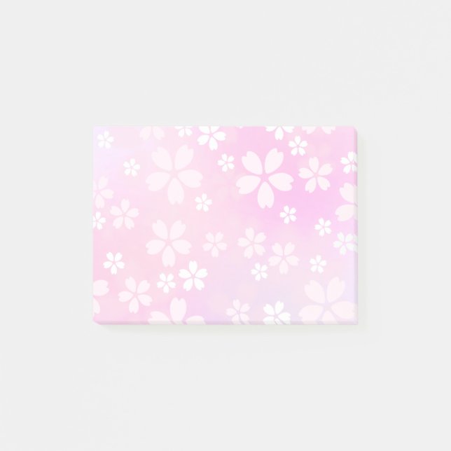 sugarparade Sakura Bloom Post-it Sticky Notepad (Front)