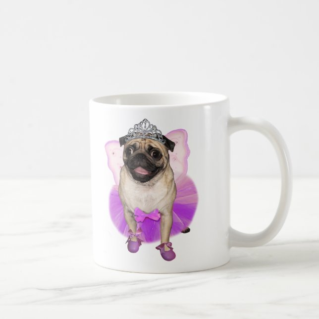 sugarplum fairy pug princess coffee mug (Right)
