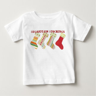 Sugarplum Stockings Baby T-Shirt
