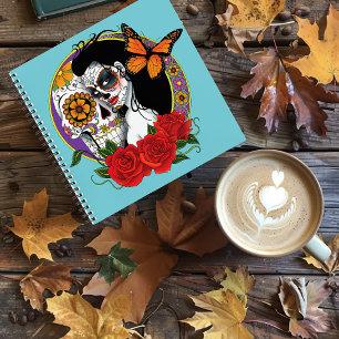 Sugars Skulls Art Nouveau Notebook