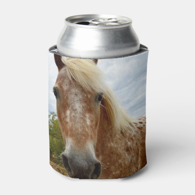 "Sugar's Stride: The Appaloosa's Grace" Can Cooler (Can Front)