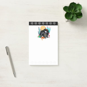 SUGARSKULL NIRVANA chow dog halloween Post-it Notes