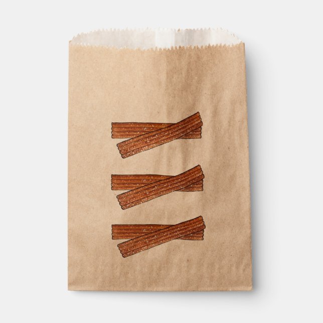 Sugary Churro Fried Pastries Churros Street Food Favour Bags (Front)