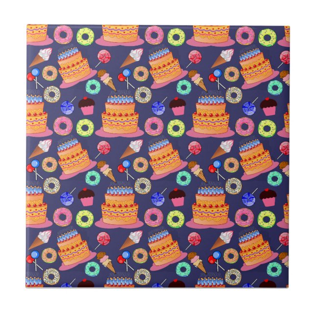 Sugary Delights  Pattern Tile (Front)