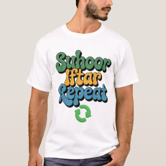 Suhoor Iftar Repeat Faux Crochet PNG Ramadan shirt
