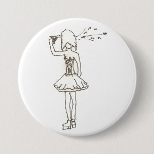 Suicidal Girl 7.5 Cm Round Badge