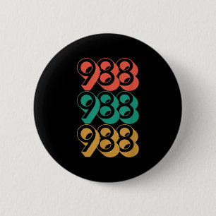 Suicide Awareness - 988 Shirt - Suicide Prevention 6 Cm Round Badge