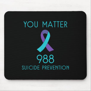 Suicide Awareness - 988 Shirt - Suicide Prevention Mouse Mat