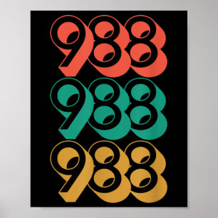 Suicide Awareness - 988 Shirt - Suicide Prevention Poster