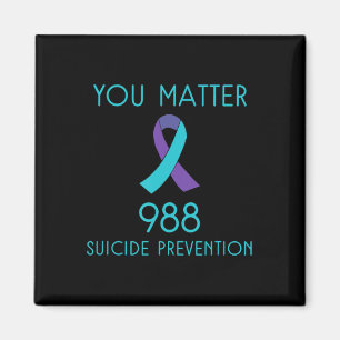 Suicide Awareness - 988  - Suicide Prevention 988  Magnet